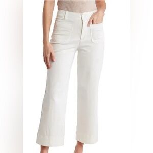 Bagatelle Collection White Wide Leg Cropped Pants Size 6